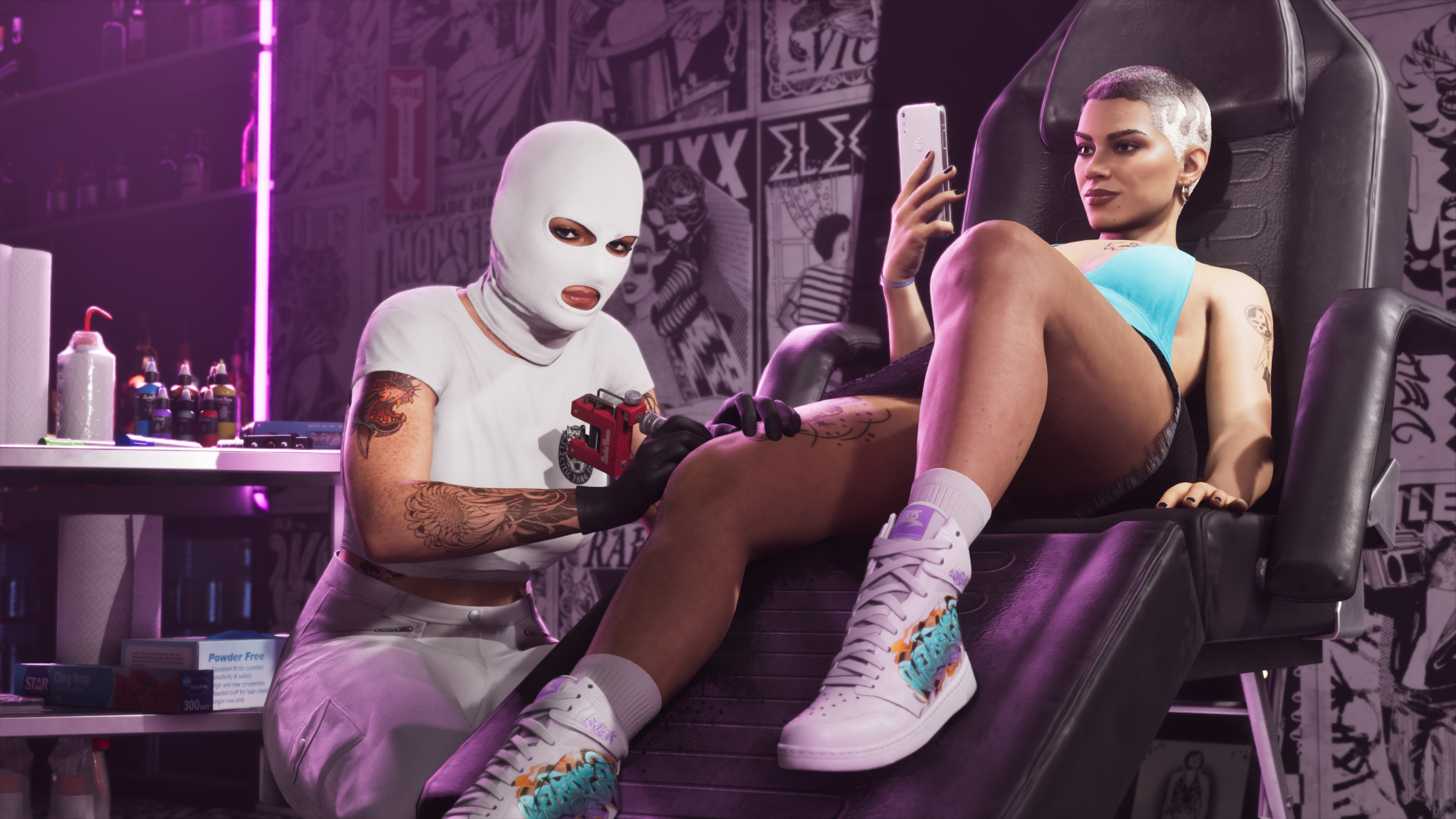 Electric Fang Tattoo 02: official GTA 6 screenshot by Rockstar Games