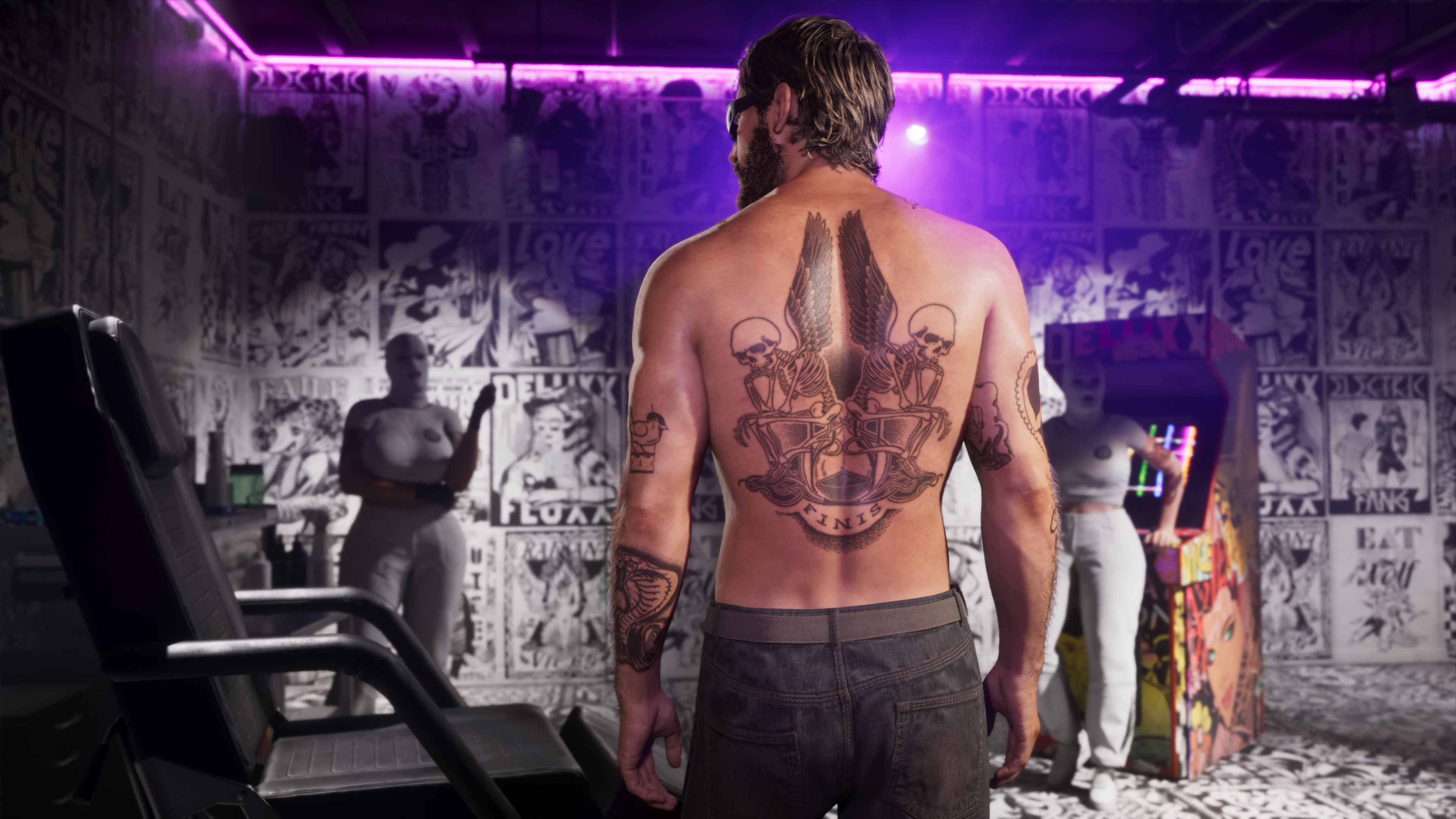 Electric Fang Tattoo 04: official GTA 6 screenshot by Rockstar Games